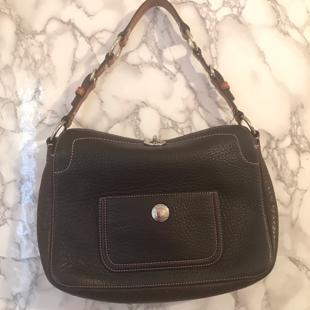 Coach Chelsea Pebbled Leather Turnlock Purse